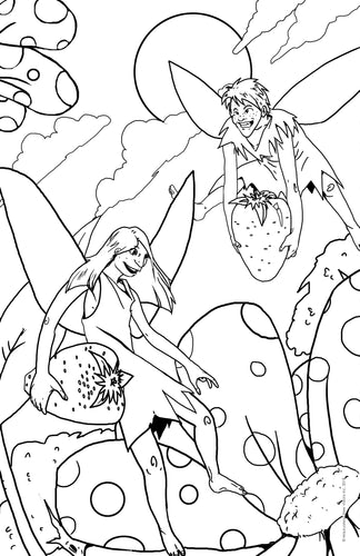 Cute Faeries Coloring Page
