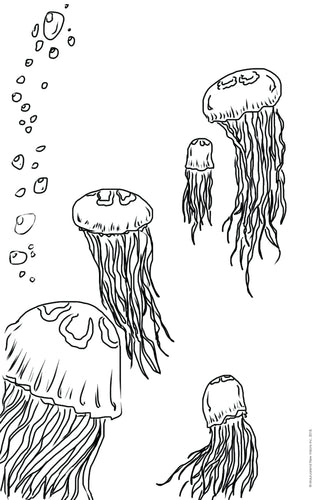 Cool Jellyfish Coloring Page