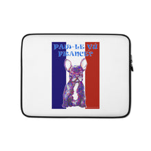 Load image into Gallery viewer, Paw-Le Vu France? French Bulldog Laptop Sleeve