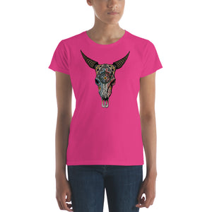 Bull Skull Women's short sleeve t-shirt