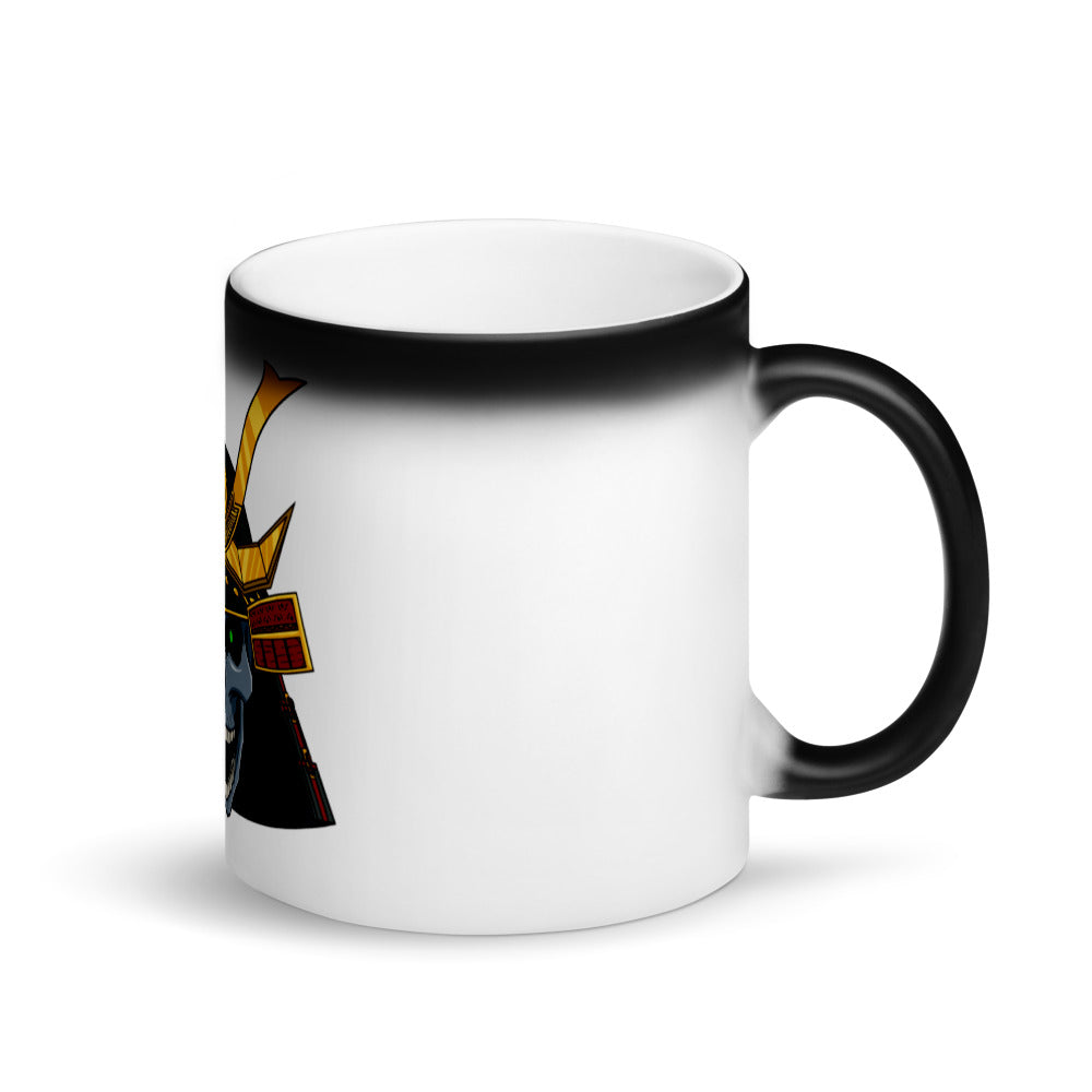 Undead Samurai Matte Black Magic Mug