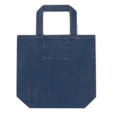 Load image into Gallery viewer, Meow Organic denim tote bag