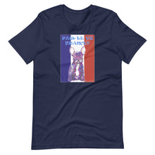 Load image into Gallery viewer, Paw-le Vu France? French Bulldog Short-sleeve unisex t-shirt